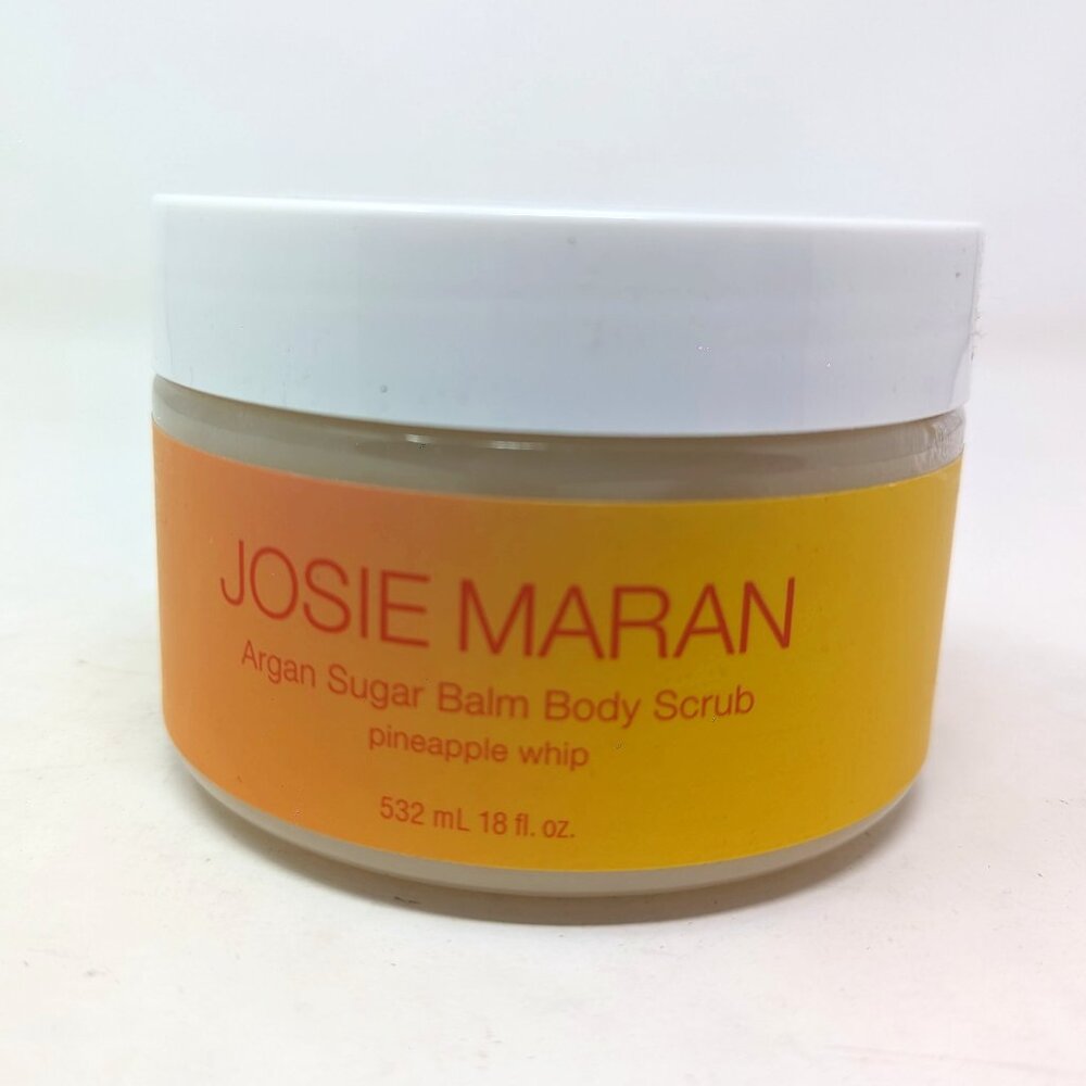 New Josie Maran 18 oz Pineapple Whip Argan Sugar Balm Body Scrub